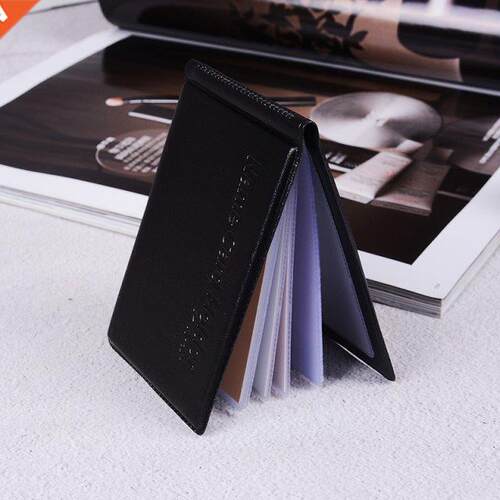 1PC Black PU Leather 40 Cds ID Credit Cd Holder Book Cas
