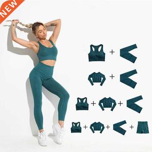 2022 Seamless Yoga Set Women Sport Set Workout Clothes for W