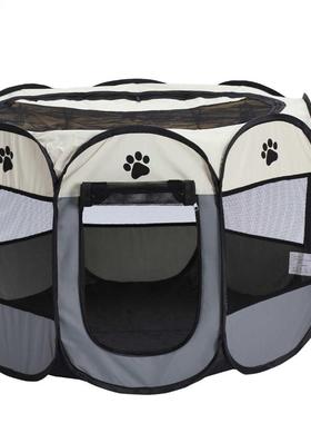 Portable Breathable Pet Cage Pet Fence Dog Kennel Foldng Fe