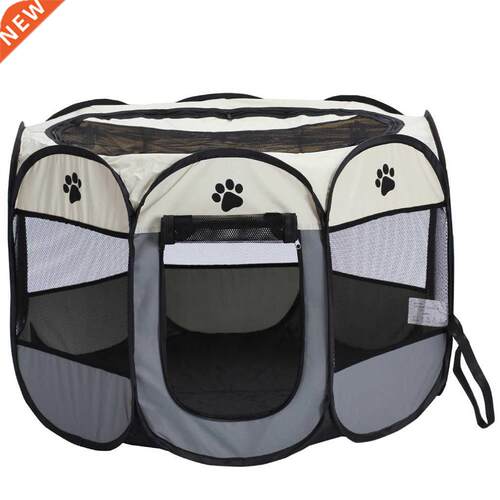 Portable Breathable Pet Cage Pet Fence Dog Kennel Foldng Fe