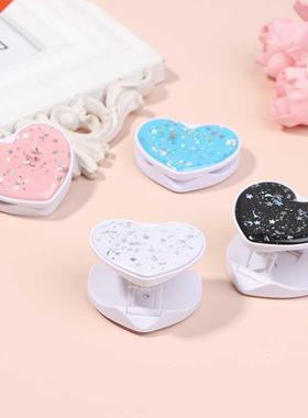 Foldng Gltter Moble Phone Holder Grp Stand Unversal Hea