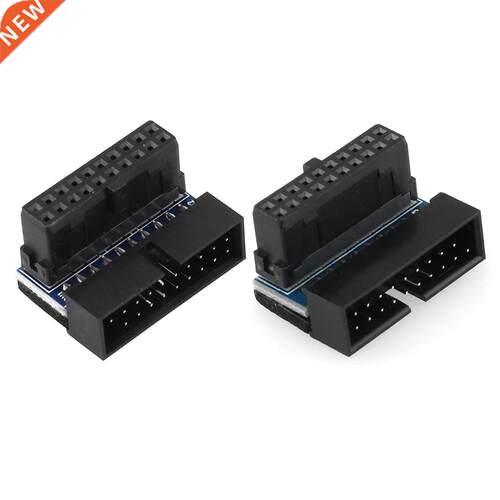 USB .0 20 Pin Male to 20 Pin Female Extension 90 Degree Fas