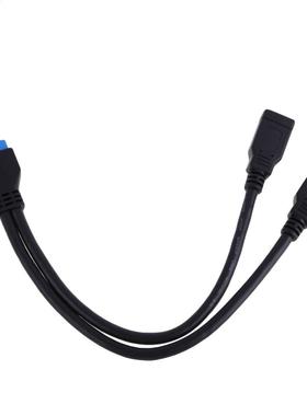 20Pin Header to 2 Port USB 3.0 A Female HUB Board Extension