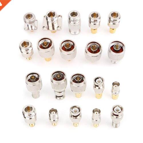 20Pcs/Set N Type BNC TNC SMA RF Connector Adapter Kit Test C