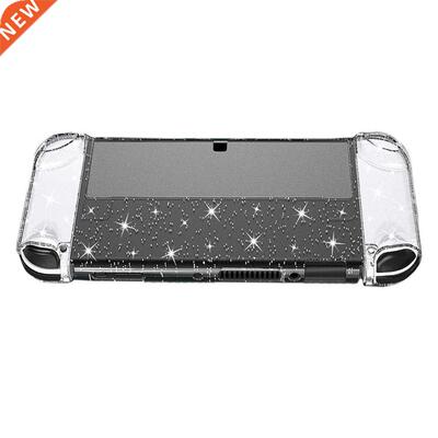 Protectve Transparent Gltter Case for NS OLED Protector Cr