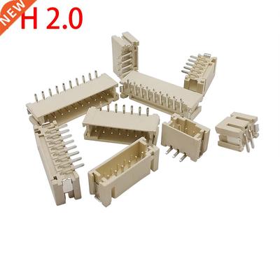 50Pcs PH2.0 2.0mm 2P 3P 4P 5P 6P 7P 8P 9P 10 Pin Vertical Wi