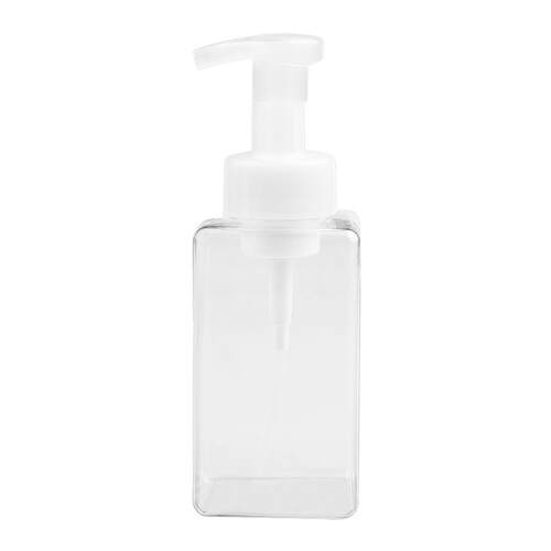 450ml Portable Foam Bottle Empty Pump Transparent Square Bot