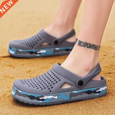 New Arrive Brand Clogs Men Sandals EVA Camo Casual Shoes Lig