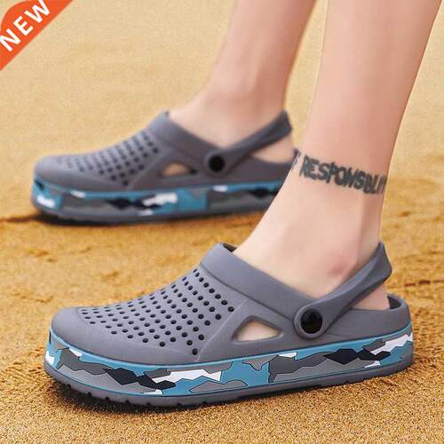 New Arrive Brand Clogs Men Sandals EVA Camo Casual Shoes Lig