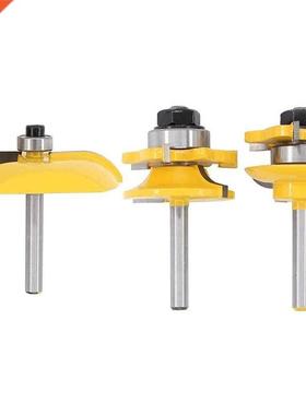 3Pcs 1/4 Inch Raised Panel Bits ile Router Bits 适用于 Woo