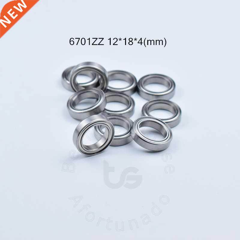 10pcs 6701ZZ 12*18*4(mm) free shipping chrome steel Metl S