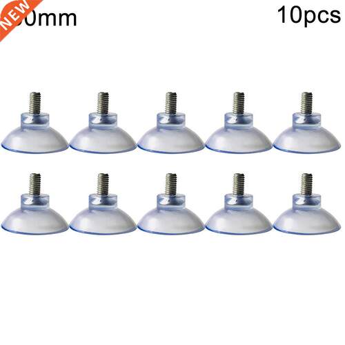 10 Pcs M8 Clear Nut Thumb Screw Suction Cups Pad Suckers Tur