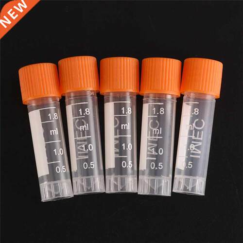 20pcs 1.8ml PP Lab Analyss Freezng Tubes Graduaton Centr