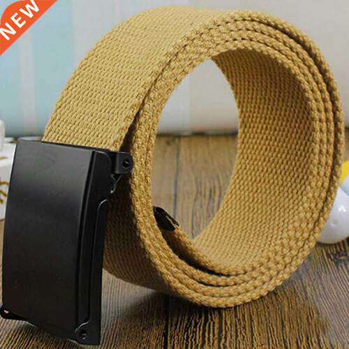High Qualtiy Men Belt Unisex Male Casual Buckle Belts Webbi