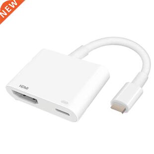 Lightning To HDMI-Compatible 2 Ports Splitter Cable Converte