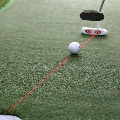 Black Golf Putter Laser Pointer Putting Training Aim Line Co