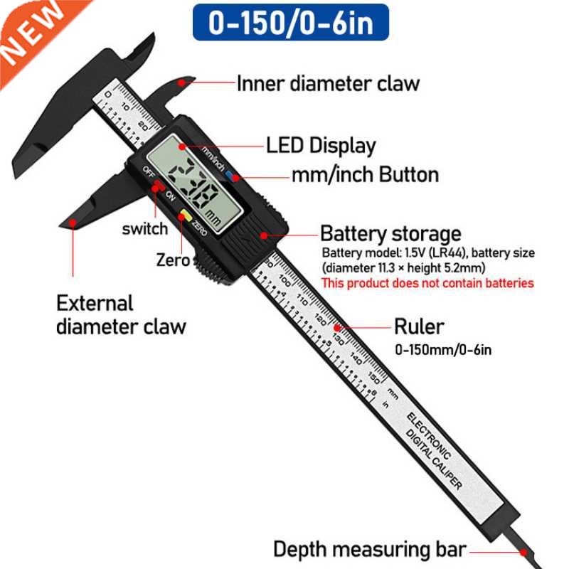 -piece Set Digital Caliper Level and Angle Ruler Height Rul