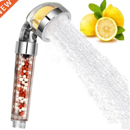 Bathroom Ionic Mineral Beads Shower Head with Vitamin C Show