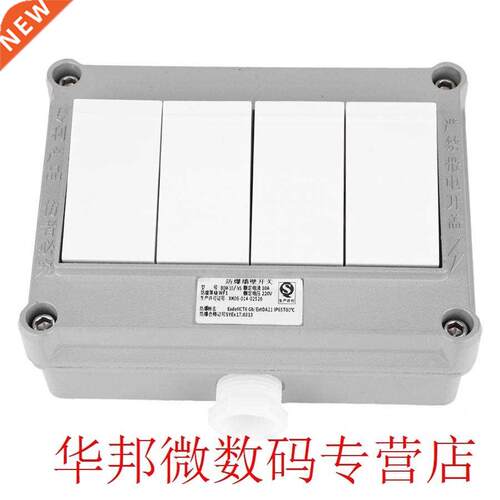 Wall Mount Switch Single/Dual Control Tetrad Anti-Explosion