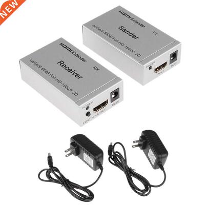 60Meter HDMI Extender Transmitter Receiver CAT6 Ethernet Co
