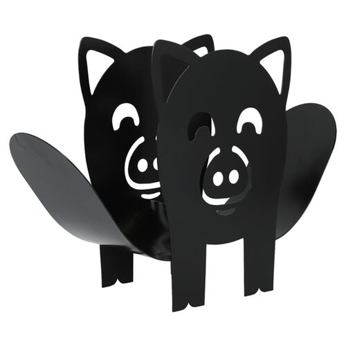 Home Iron Roll Paper Towel Holder Pig Crafts Bathroom Rack O