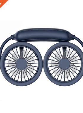 WS36S Neck Fan Storage Folding Fan With 7-leaf Fan Leaf Desi