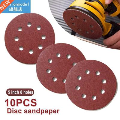 125mm 100pcs Sandpaper Round Shape Sanding Discs Hook Loop S