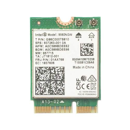 Dual Band 2.4G/5Ghz Wireless Card Intel 9560 AC 9560NGW 1.73