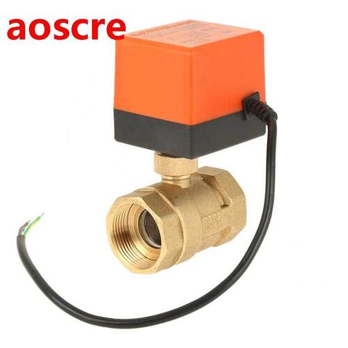 AC 220V DN2 Brass Electric Valve 2-Way -Wire 2-Point Contr