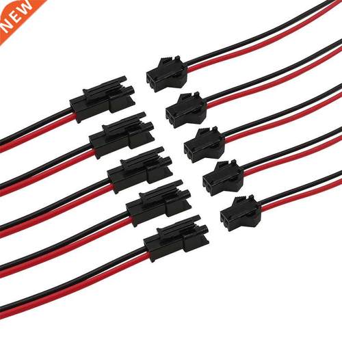 50Pair JST SM 2 Pin Male to Female Plug Socket Wire Cable Co