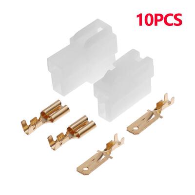 10 Sets T-Type 2 Pin DC Power Connector Plug Vehicle Interph