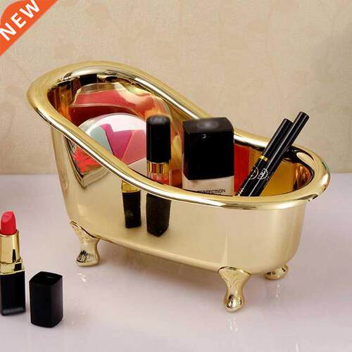 Mini Bathtub Soap Jewelry Storage Box Makeup Organizer Conta