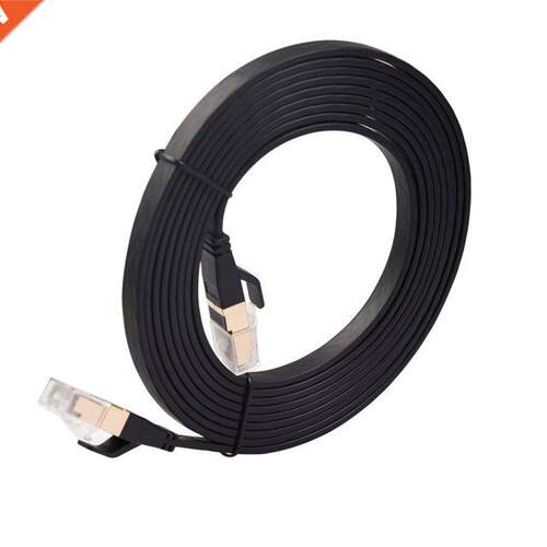 Oxygen-free Copper Tape Double-shielded CAT8 Flat Network Ca