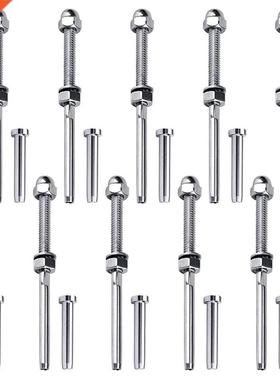 10 Pairs Threaded Terminal Stud and Stemball Swage Cable Ten