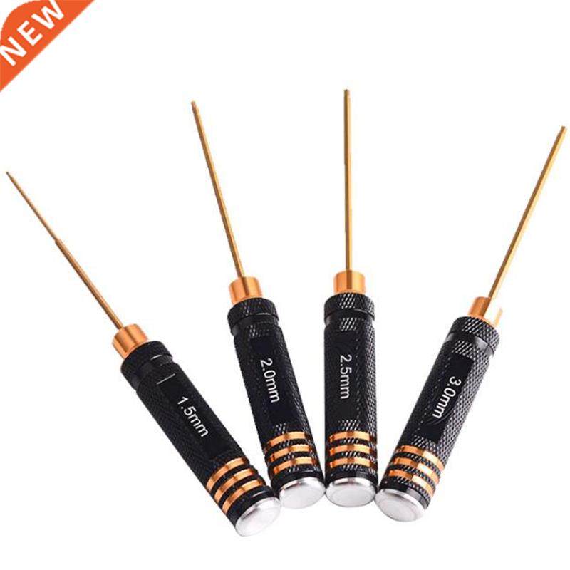 4 Pcs Hex Screw Driver Set Titanium Plating Hardened 1.5 2.0
