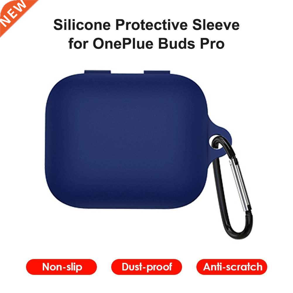 For OnePlus Buds Pro Protective Case With Hook Wireless Blue
