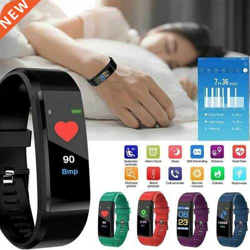 115Plus New Smart Watch Men Women Heart Rate Monitor Blood