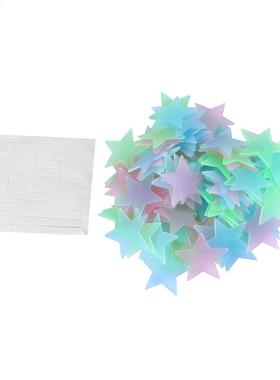 100Pcs/set 3D Stars Glowing Wall Stickers Luminous Fluoresce