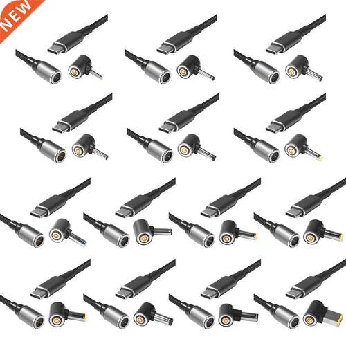 100W PD to DC Type-C Male Cable+Adapter Laptop Notebook Char