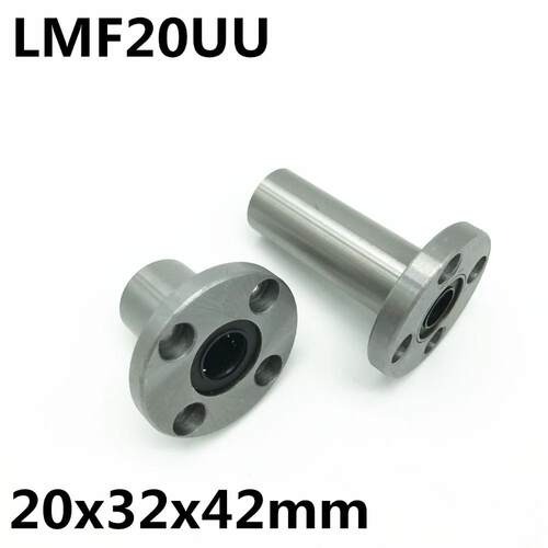 2pcs LMF20UU LMF20 flange ball bearing Used for 20mm linear