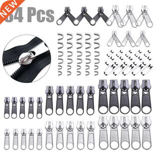 84pcs/Set Zipper Replacement Head Zipper Repair Kit Univers