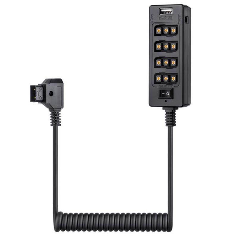 D-Tap Male To 4-Port D-Tap Female Splitter Cable For V-Mount