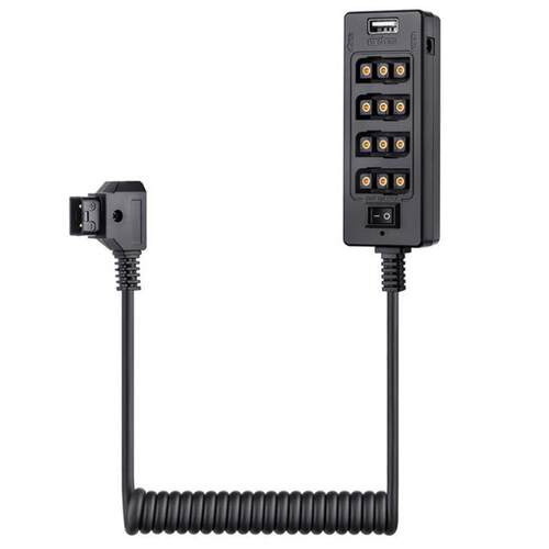 D-Tap Male To 4-Port D-Tap Female Splitter Cable For V-Mount