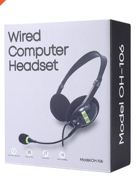 SB Headset with Microphone Noise Cancelling Computer PC Head