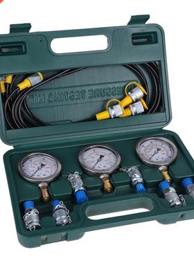 Excavator Hydraulic Pressure Test Kit with Testing Hose Coup