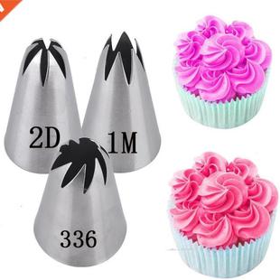 pcs/Set Drop Rose Cream Cake Icing Piping Russian Nozzles P
