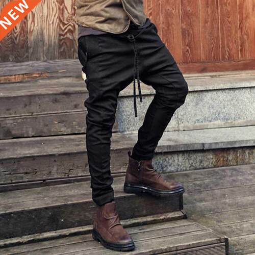 Casual Men Harem Pants Autumn Spring Loose Pants Trousers Dr