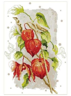 Cross Stitch Kits Stamped For Adults Beginner Kids, Red Goos