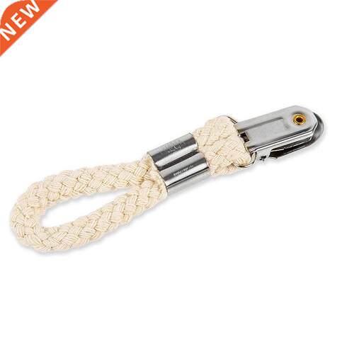 2/4Pcs Braided Cotton Loop Hanging Clip with Metal Clamp Hom