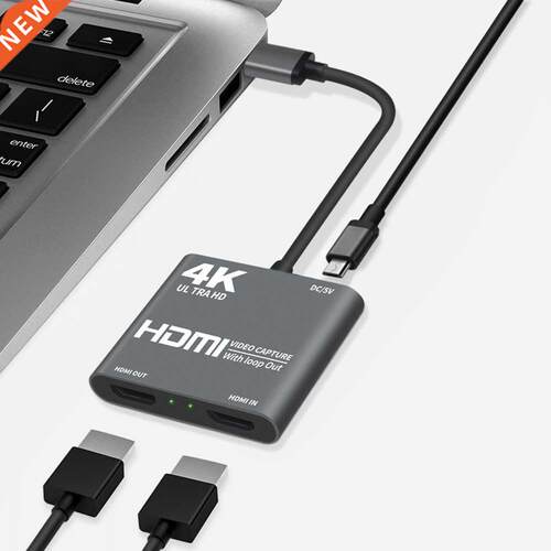High Speed USB 3.0 to HDMI-compatible 4K Video Audio Game Ca